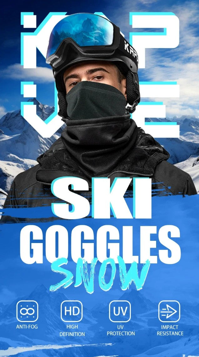 KAPVOE snowboard bril photochronic met harde beschermhoes